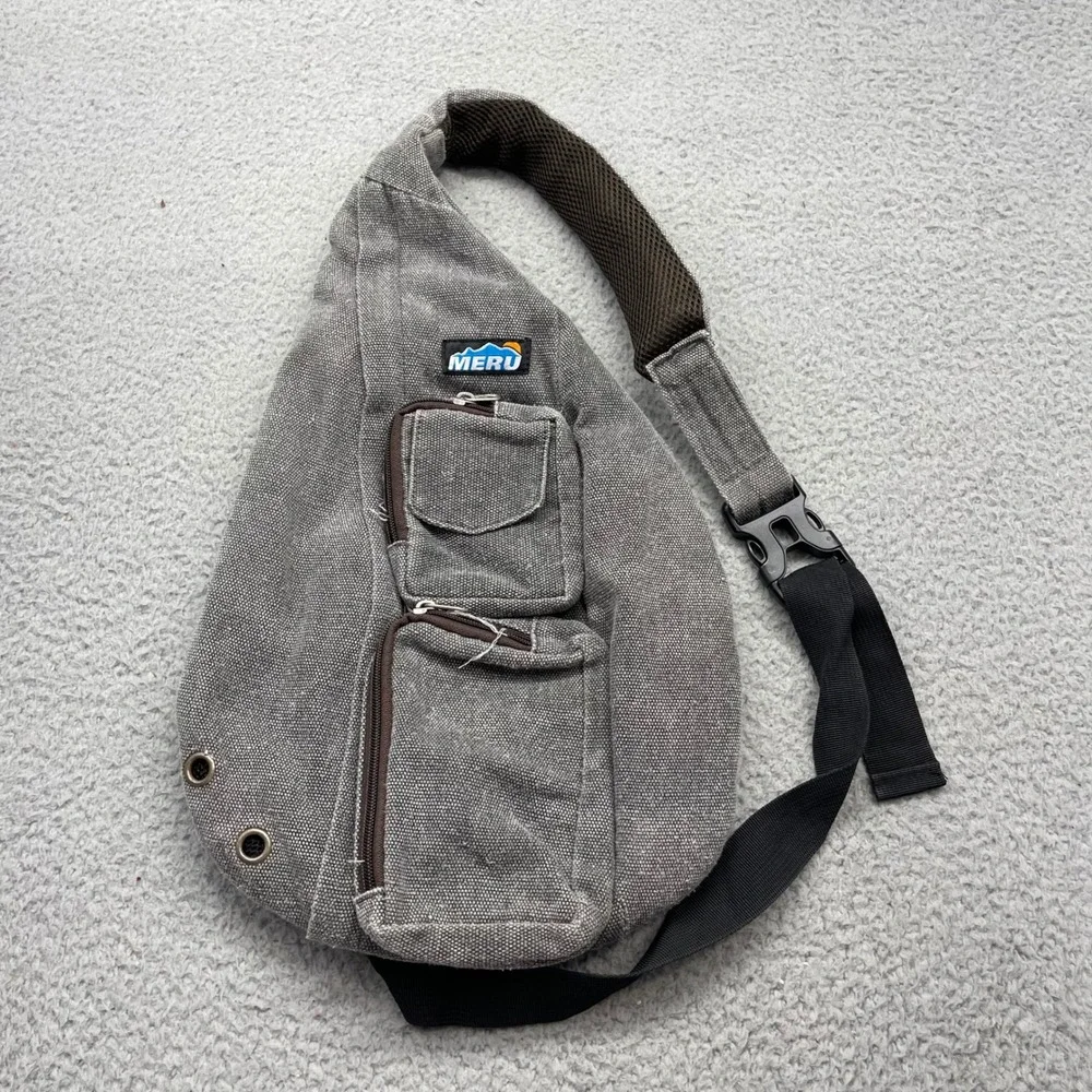 Meru Canvas Sling Backpack Crossbody Outdoor Utility Bag